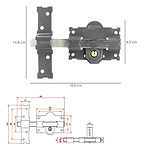 CERROJO WOLFPACK B 2 MEDIDAS